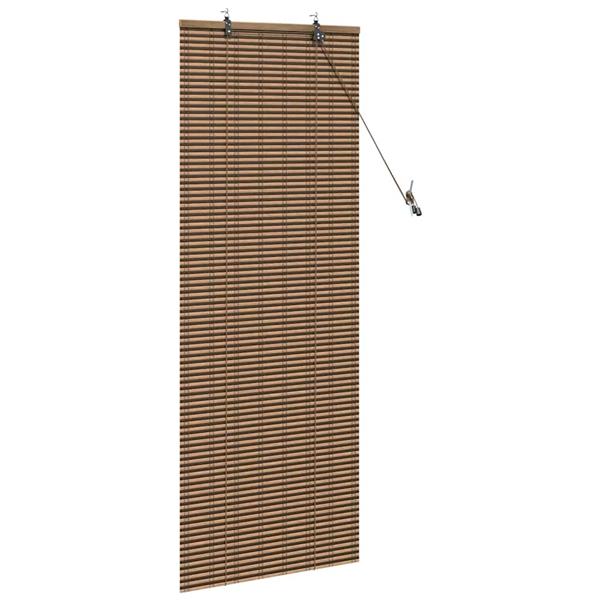 Grote foto vidaxl raamblind geometrisch bruin 60 x 160 cm bamboe huis en inrichting gordijnen en lamellen