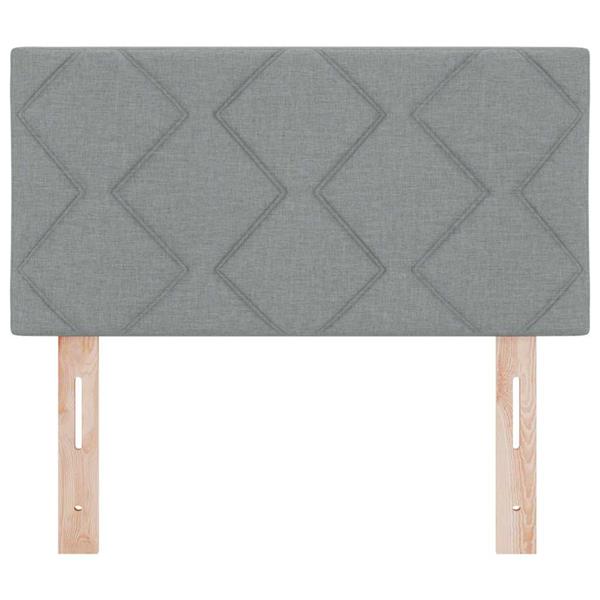 Grote foto vidaxl stoffen hoofdbord geometric handmatig lichtgrijs 80 cm stof antiek en kunst stoelen en banken
