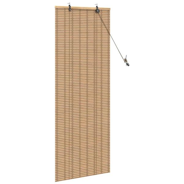 Grote foto vidaxl rolgordijn anders licht bruin 60 x 160 cm bamboe huis en inrichting gordijnen en lamellen