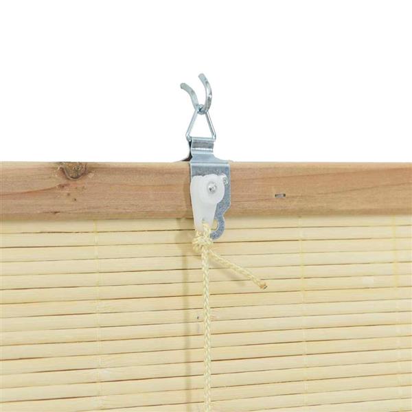 Grote foto vidaxl rolgordijn met gordijnen natuur 100 x 220 cm bamboe huis en inrichting gordijnen en lamellen