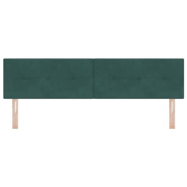Grote foto vidaxl hoofdbord wandgemonteerd donkergroen 180 cm fluweel antiek en kunst stoelen en banken