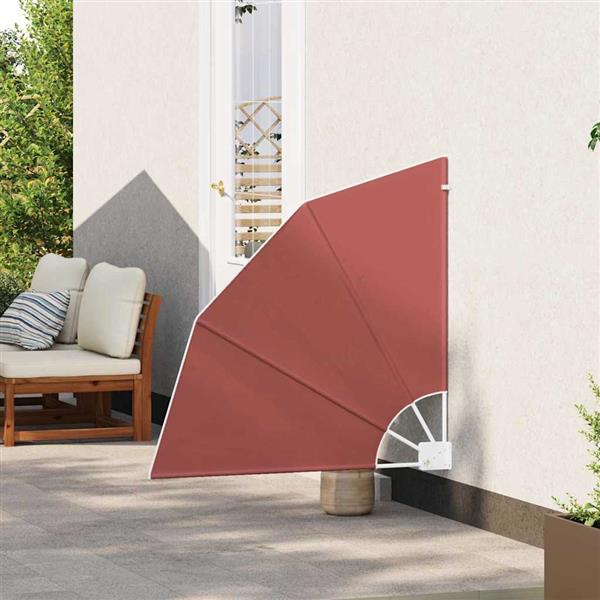 Grote foto vidaxl balkon privacy scherm terracotta 115 x 115 cm stof tuin en terras overige tuin en terras