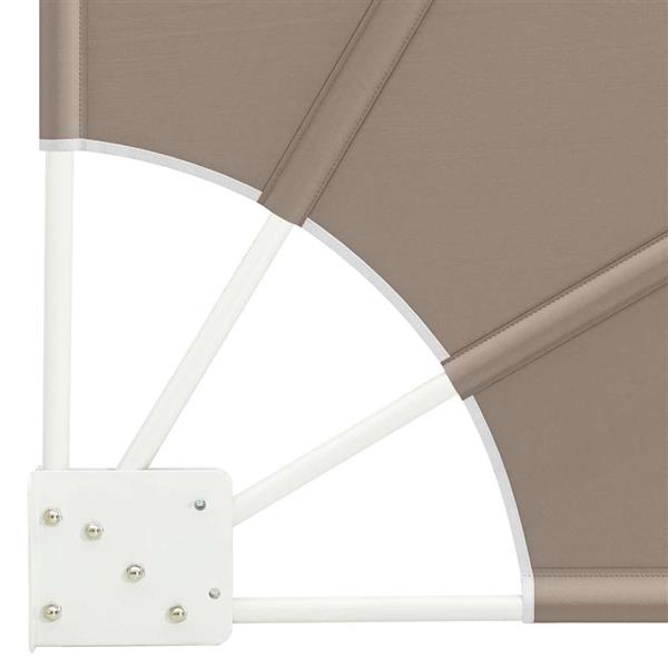 Grote foto vidaxl balkon privacy scherm taupe 210 x 210 cm stof tuin en terras overige tuin en terras