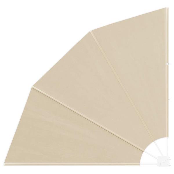 Grote foto vidaxl balkon privacy scherm beige 140 x 140 cm stof tuin en terras overige tuin en terras