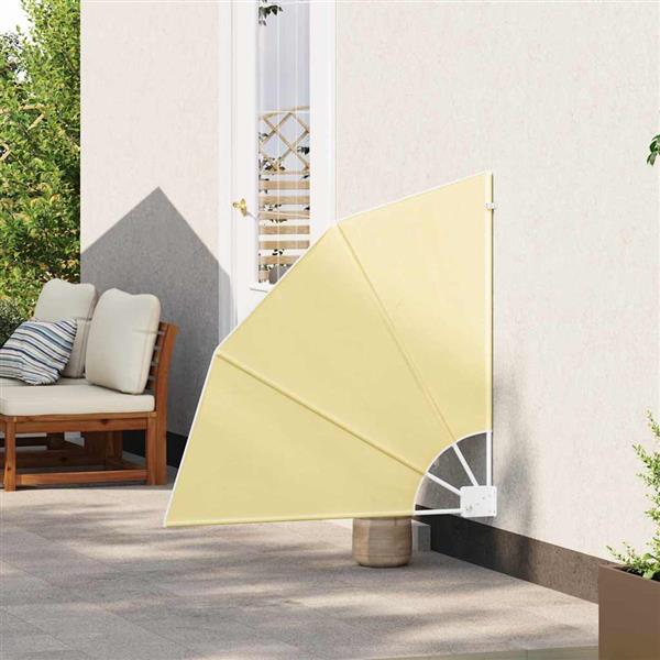 Grote foto vidaxl balkon privacy scherm zand 115 x 115 cm stof tuin en terras overige tuin en terras