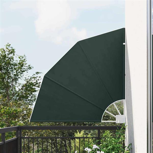 Grote foto vidaxl balkon privacy scherm donkergroen 115 x 115 cm stof tuin en terras overige tuin en terras