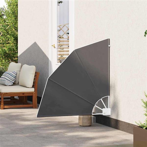 Grote foto vidaxl balkon privacy scherm zwart 115 x 115 cm stof tuin en terras overige tuin en terras