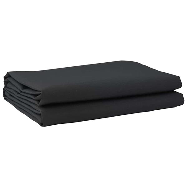 Grote foto vidaxl vervangingsdoek voor zonnescherm zwart 10 x 1.6 m tuin en terras overige tuin en terras