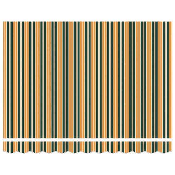 Grote foto vidaxl vervangingsdoek voor zonnescherm groen en geel 350 x 250 cm tuin en terras overige tuin en terras