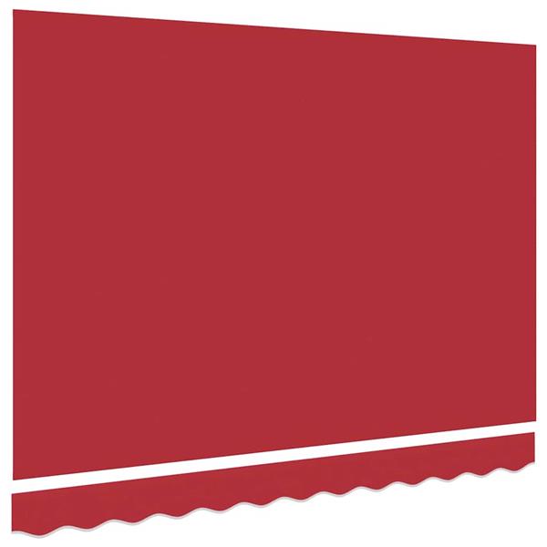 Grote foto vidaxl vervangingsdoek voor zonnescherm rood 300 x 250 cm canvas tuin en terras overige tuin en terras