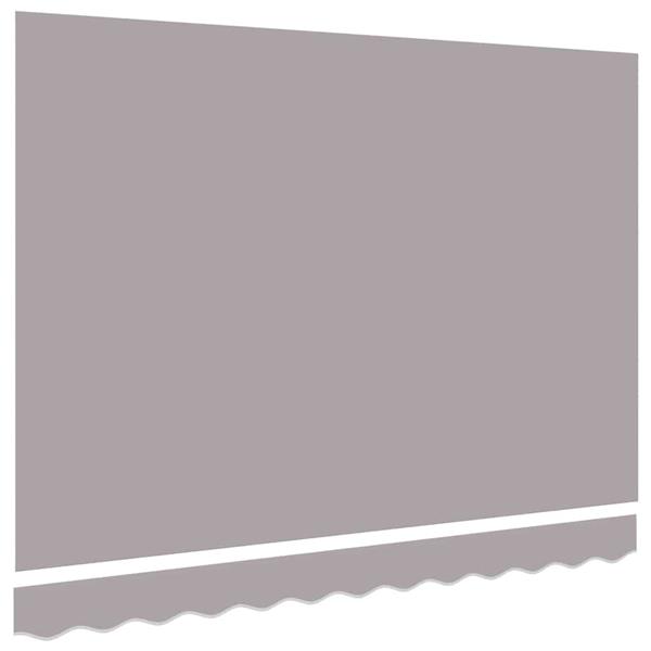 Grote foto vidaxl vervangingsdoek voor zonnescherm lichtgrijs 300 x 250 cm canvas tuin en terras overige tuin en terras