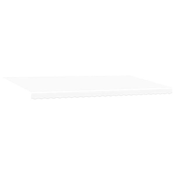 Grote foto vidaxl vervangingsdoek voor zonnescherm wit 600 350 cm canvas tuin en terras overige tuin en terras
