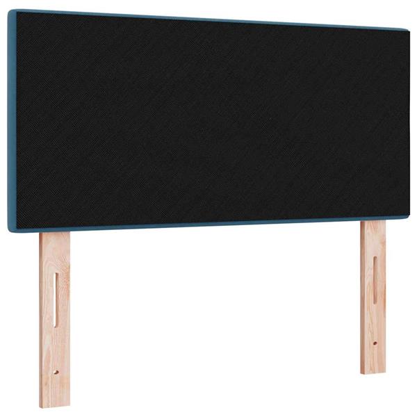 Grote foto vidaxl hoofdbord wandgemonteerd donkerblauw 90 cm fluweel antiek en kunst stoelen en banken