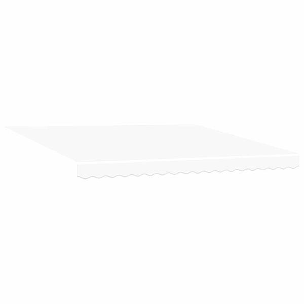 Grote foto vidaxl vervangingsdoek voor zonnescherm wit 400 300 cm canvas tuin en terras overige tuin en terras