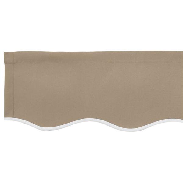 Grote foto vidaxl vervangingsdoek voor zonnescherm beige 300 x 250 cm canvas tuin en terras overige tuin en terras