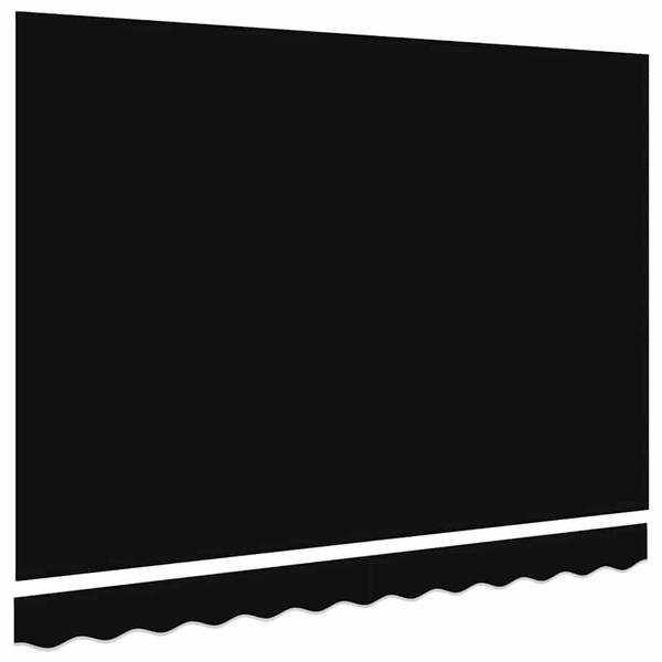 Grote foto vidaxl vervangingsdoek voor zonnescherm zwart 300 x 250 cm canvas tuin en terras overige tuin en terras