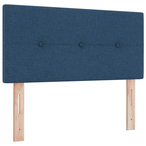Grote foto vidaxl hoofdbord met hoofdeinde blauw 90 cm stof antiek en kunst stoelen en banken