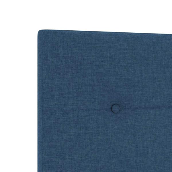 Grote foto vidaxl hoofdbord met hoofdeinde blauw 90 cm stof antiek en kunst stoelen en banken