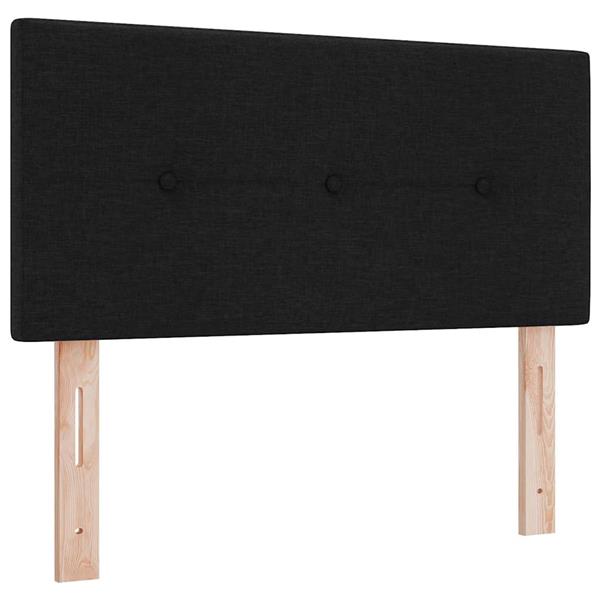 Grote foto vidaxl hoofdbord met hoofdeinde zwart 90 cm stof antiek en kunst stoelen en banken