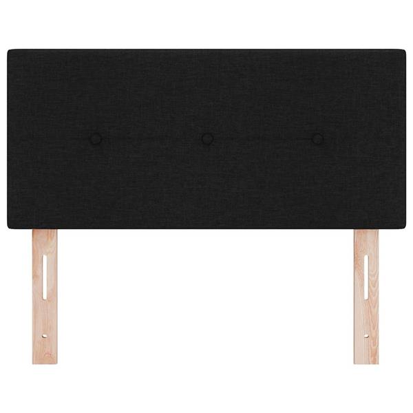 Grote foto vidaxl hoofdbord met hoofdeinde zwart 90 cm stof antiek en kunst stoelen en banken