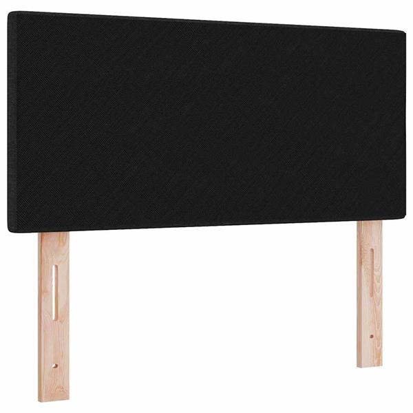 Grote foto vidaxl hoofdbord met hoofdeinde zwart 90 cm stof antiek en kunst stoelen en banken