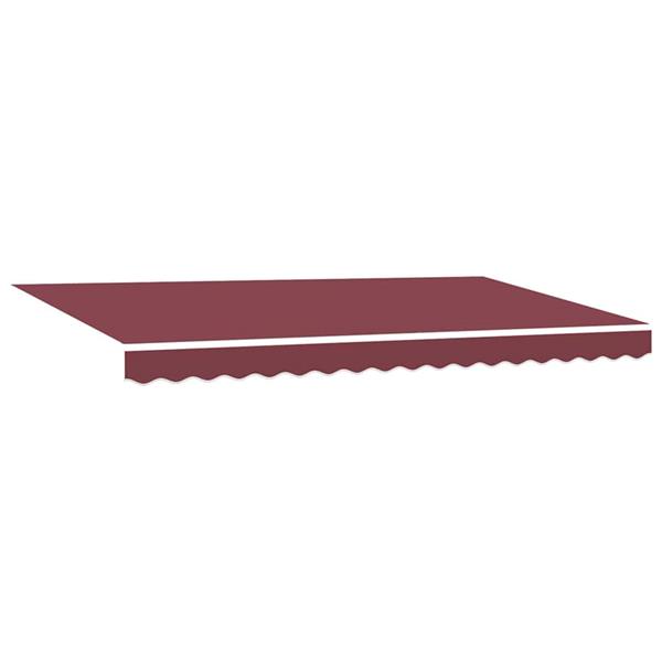 Grote foto vidaxl vervangingsdoek voor zonnescherm bordeauxrood 400 x 200 cm tuin en terras overige tuin en terras
