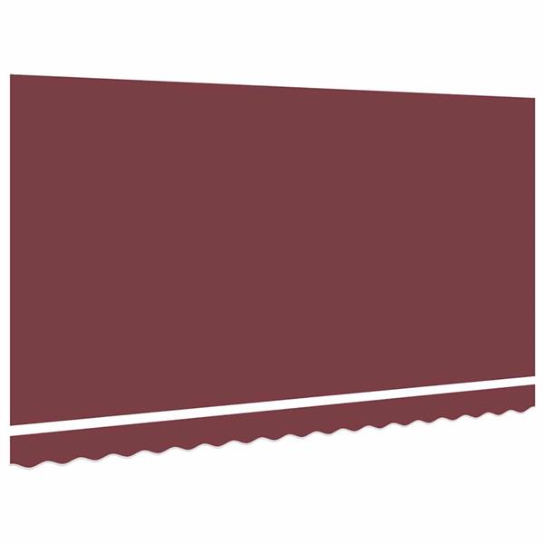 Grote foto vidaxl vervangingsdoek voor zonnescherm bordeauxrood 400 x 200 cm tuin en terras overige tuin en terras