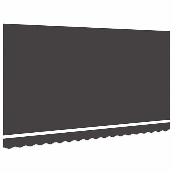 Grote foto vidaxl vervangingsdoek voor zonnescherm antraciet 400 x 200 cm canvas tuin en terras overige tuin en terras