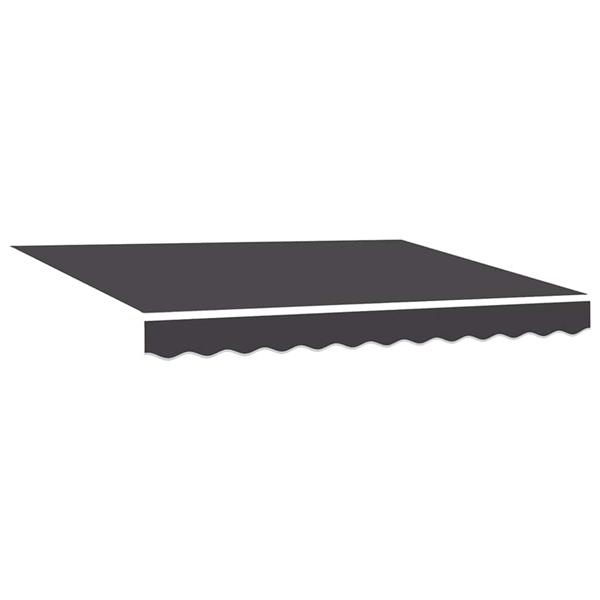 Grote foto vidaxl vervangingsdoek voor zonnescherm antraciet 350 x 200 cm canvas tuin en terras overige tuin en terras