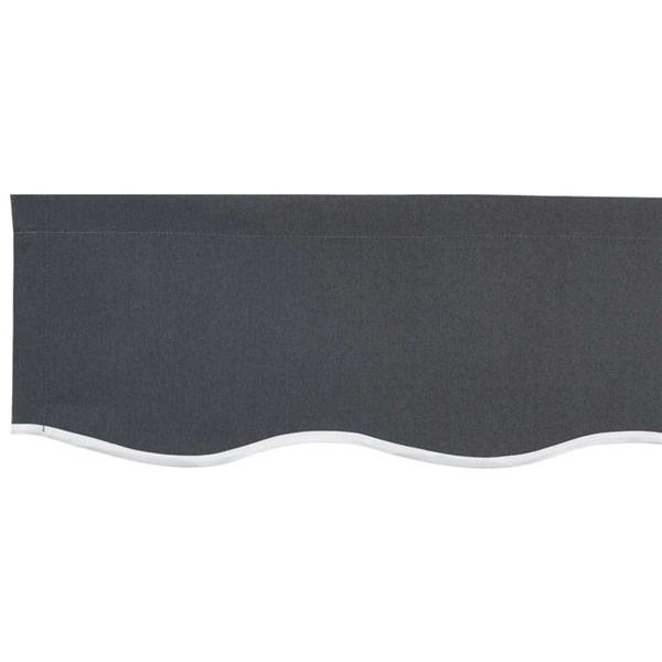 Grote foto vidaxl vervangingsdoek voor zonnescherm antraciet 350 x 200 cm canvas tuin en terras overige tuin en terras