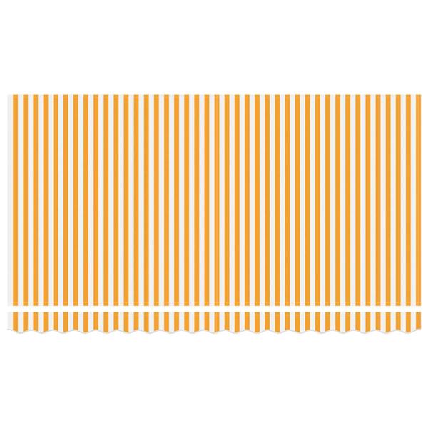 Grote foto vidaxl vervangingsdoek voor zonnescherm geel en wit 400 x 200 cm tuin en terras overige tuin en terras