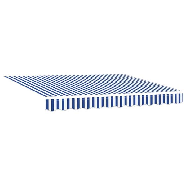 Grote foto vidaxl vervangingsdoek voor zonnescherm blauw en wit 350 x 200 cm tuin en terras overige tuin en terras