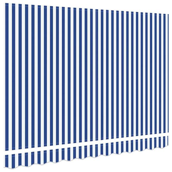 Grote foto vidaxl vervangingsdoek voor zonnescherm blauw en wit 350 x 200 cm tuin en terras overige tuin en terras