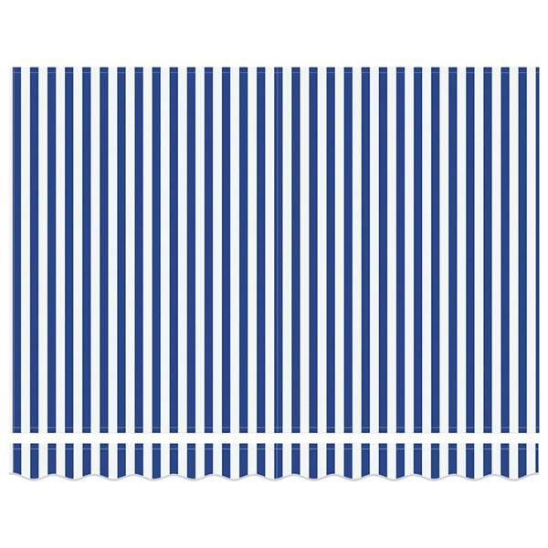 Grote foto vidaxl vervangingsdoek voor zonnescherm blauw en wit 350 x 200 cm tuin en terras overige tuin en terras
