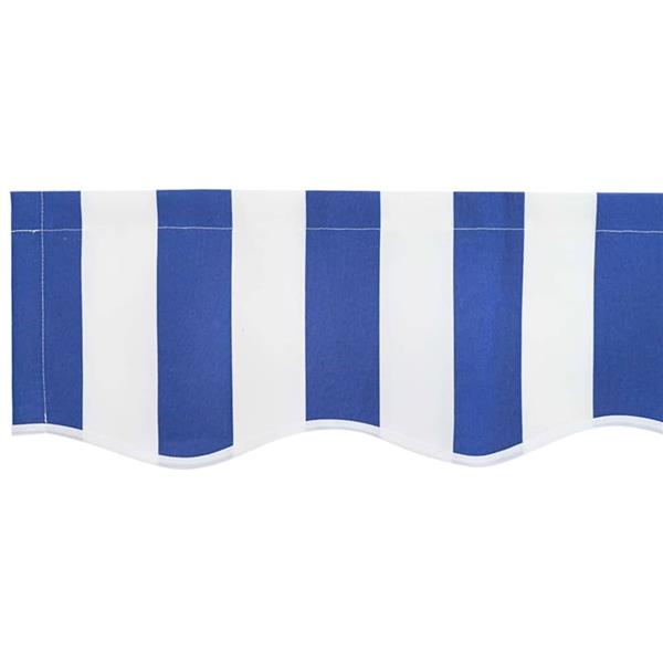 Grote foto vidaxl vervangingsdoek voor zonnescherm blauw en wit 350 x 200 cm tuin en terras overige tuin en terras