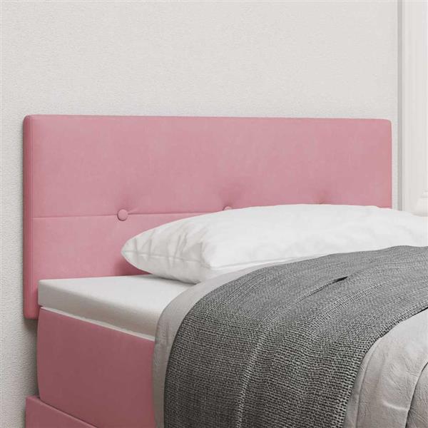 Grote foto vidaxl hoofdbord wandgemonteerd met hoofdeinde roze 80 cm fluweel antiek en kunst stoelen en banken