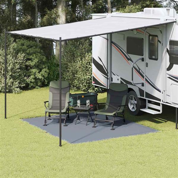 Grote foto vidaxl tenttapijt blauwgrijs 250 x 300 cm polyetheen caravans en kamperen tenten