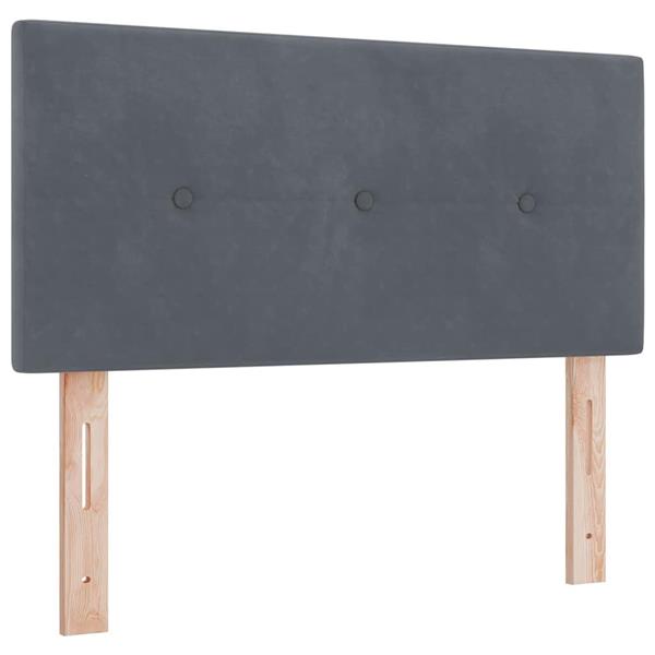 Grote foto vidaxl hoofdbord wandgemonteerd donkergrijs 80 cm fluweel antiek en kunst stoelen en banken