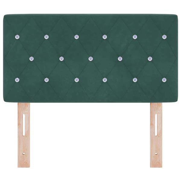 Grote foto vidaxl fluwelen hoofdbord argyle handmatig donkergroen 80 cm fluweel antiek en kunst stoelen en banken