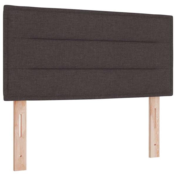 Grote foto vidaxl hoofdbord hoogte verstelbaar handmatig donkerbruin 80 cm stof antiek en kunst stoelen en banken