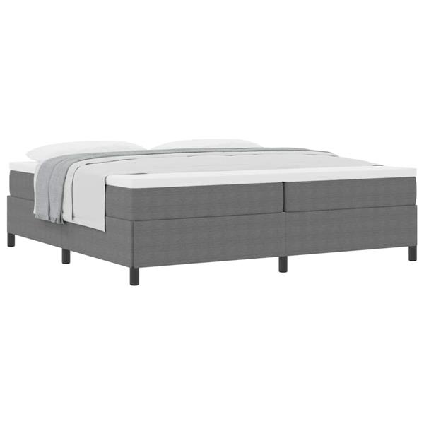 Grote foto vidaxl bedframe lichtgrijs 200 x 200 cm katoenen stof antiek en kunst stoelen en banken