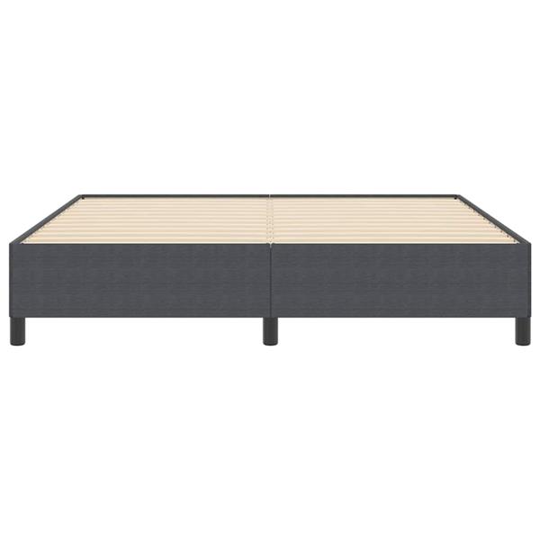 Grote foto vidaxl bedframe donkergrijs 180 x 200 cm katoenen stof antiek en kunst stoelen en banken