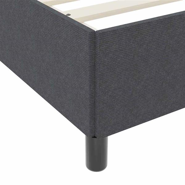 Grote foto vidaxl bedframe donkergrijs 180 x 200 cm katoenen stof antiek en kunst stoelen en banken