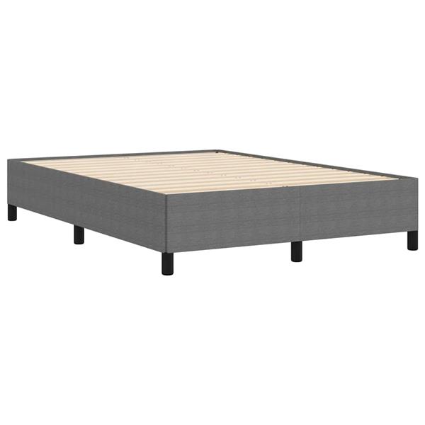 Grote foto vidaxl bedframe lichtgrijs 160 x 200 cm katoenen stof antiek en kunst stoelen en banken