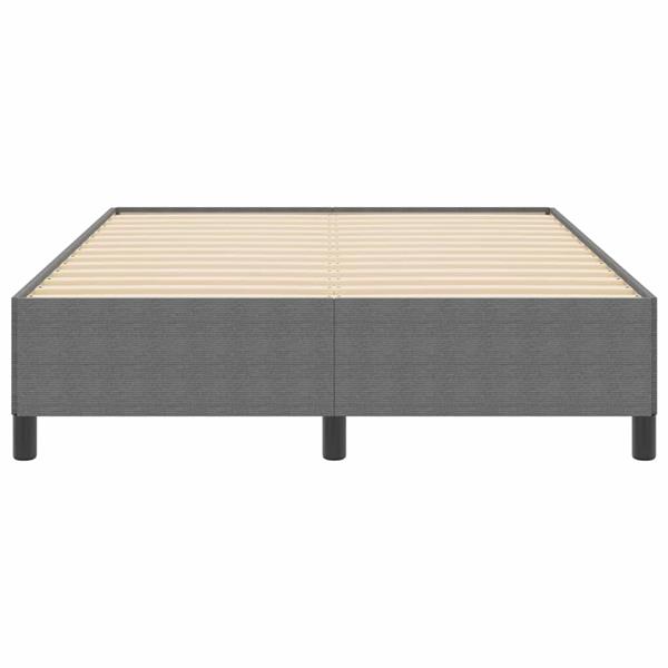 Grote foto vidaxl bedframe lichtgrijs 160 x 200 cm katoenen stof antiek en kunst stoelen en banken