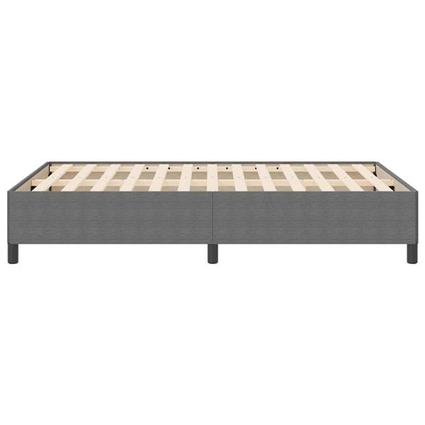 Grote foto vidaxl bedframe lichtgrijs 160 x 200 cm katoenen stof antiek en kunst stoelen en banken