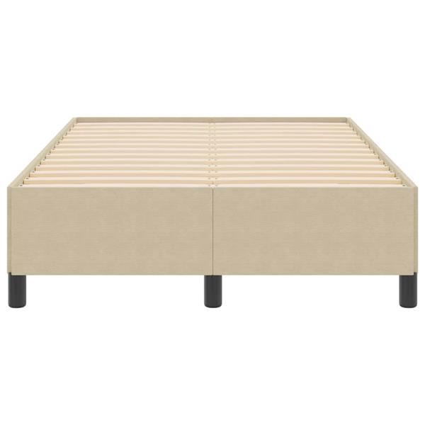 Grote foto vidaxl bedframe grijs groen 120 x 190 cm katoenen stof antiek en kunst stoelen en banken