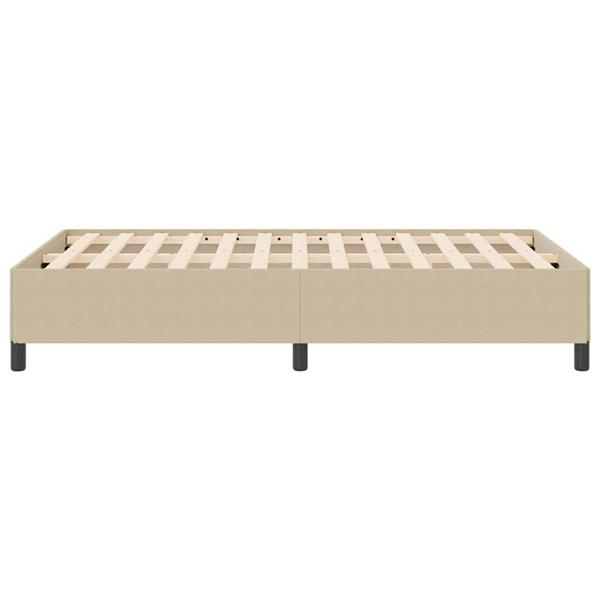Grote foto vidaxl bedframe grijs groen 120 x 190 cm katoenen stof antiek en kunst stoelen en banken