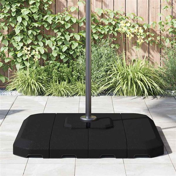 Grote foto vidaxl set van hangende parasolbasis 4 pcs zwart 98 x 98 x 13 cm tuin en terras overige tuin en terras