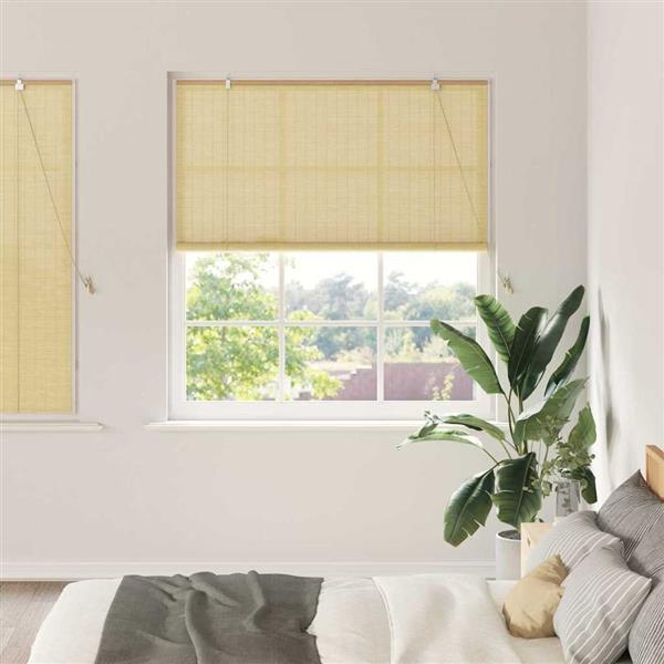 Grote foto vidaxl raamrolgordijnen shutters anders naturel bamboe huis en inrichting gordijnen en lamellen